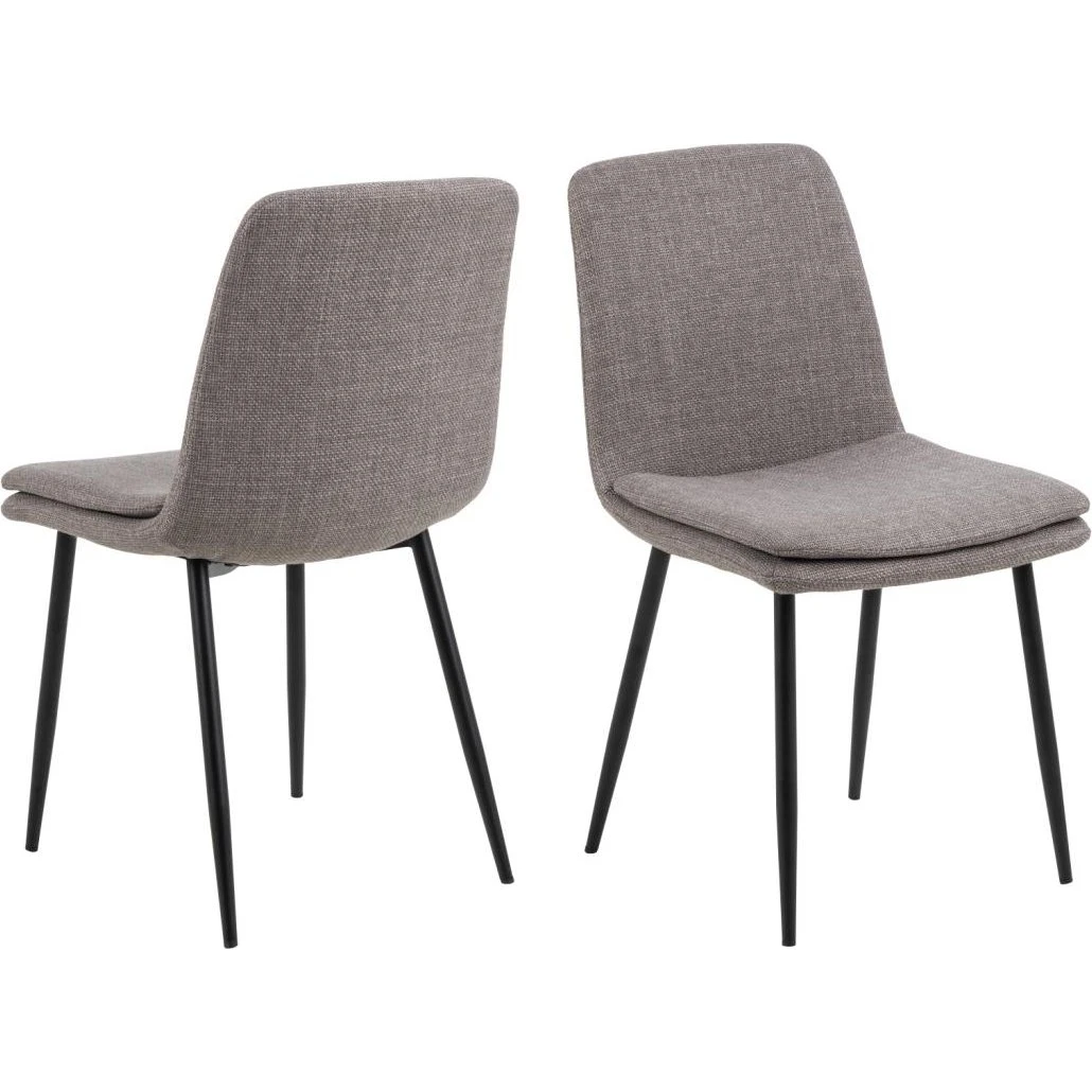 AC Design Furniture Becca Spisebordsstol 4-pak - Brun/Sort