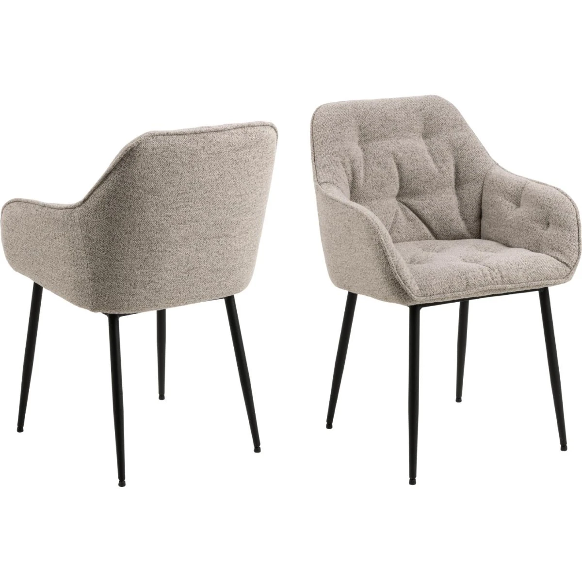 AC Design Furniture Brooke spisebordsstol med armlæn - Natur