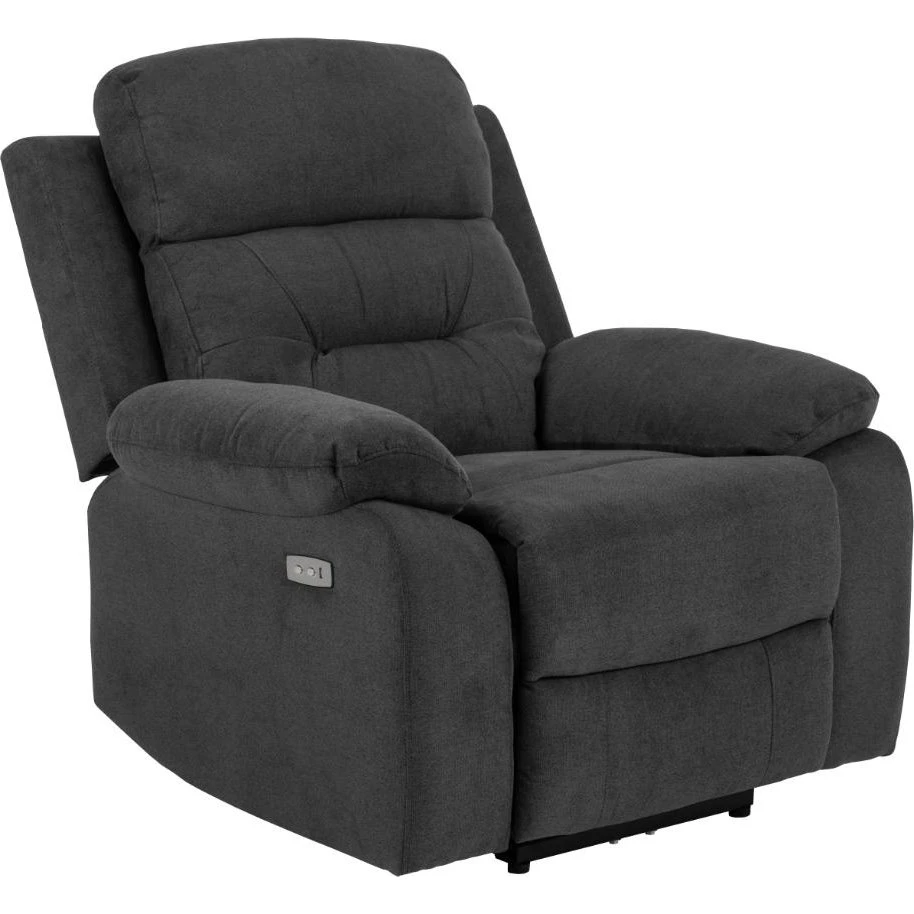 ACT NORDIC Vansbro elektrisk recliner - mørkegrå med USB-A