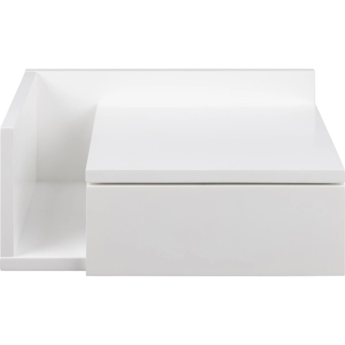 ACT NORDIC Ashlan væghængt natbord, hvid MDF (40x32)
