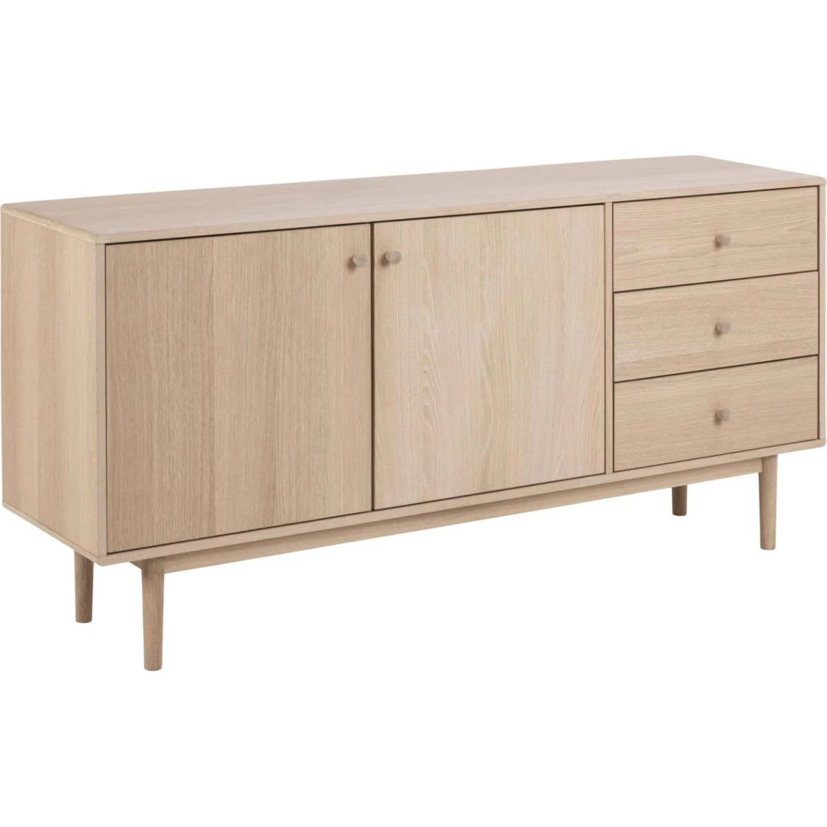AC Design Furniture Aston skænk i hvidpigmenteret eg - 160x75x40 cm