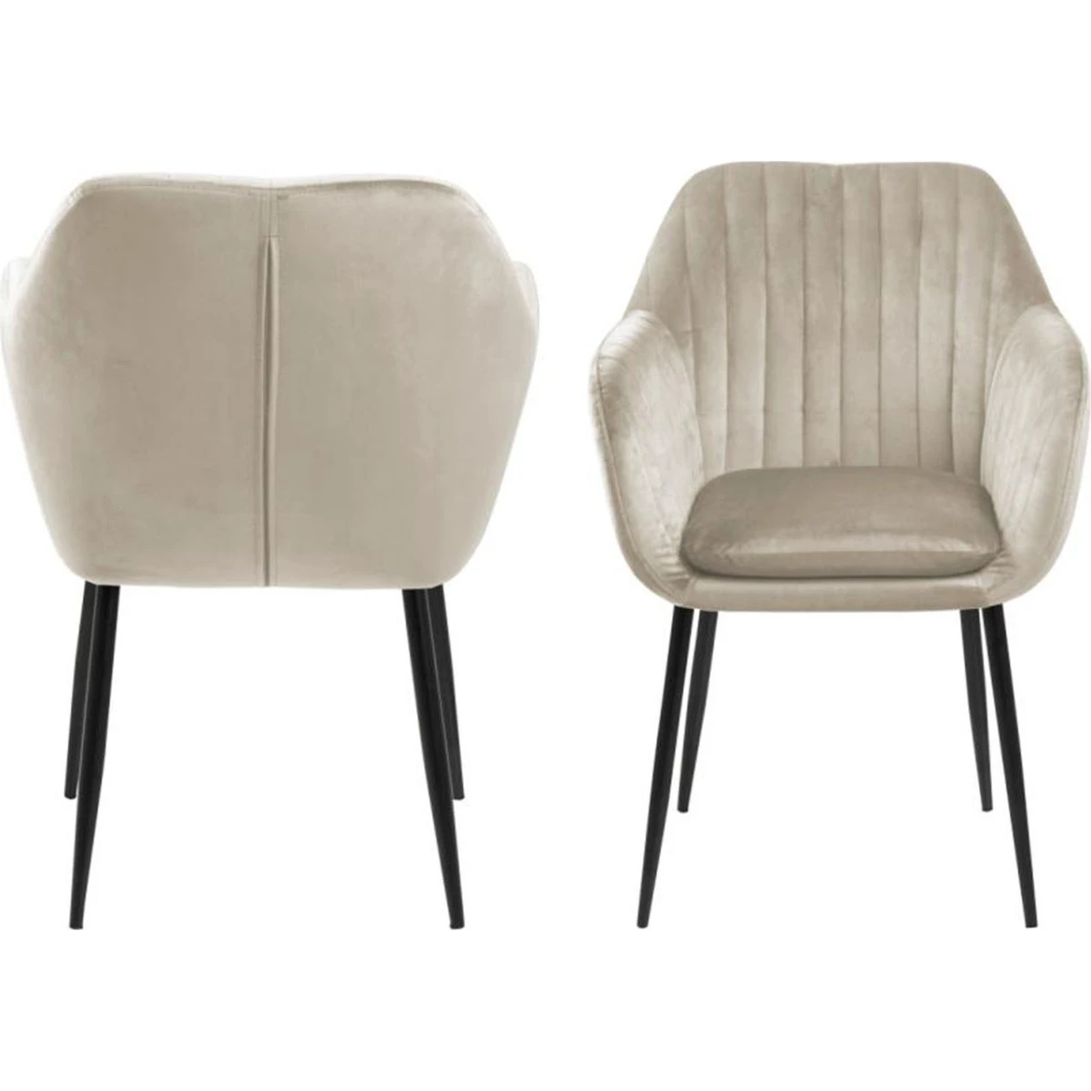 AC Design Furniture Zara Stol med armlæn - Beige