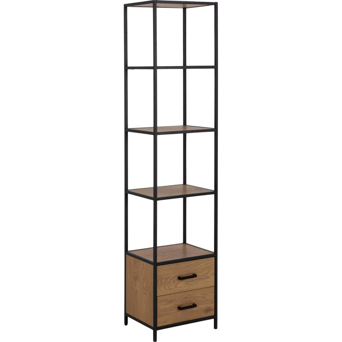 AC Design Furniture August Reol - Brun/Sort - 185x42x35 cm
