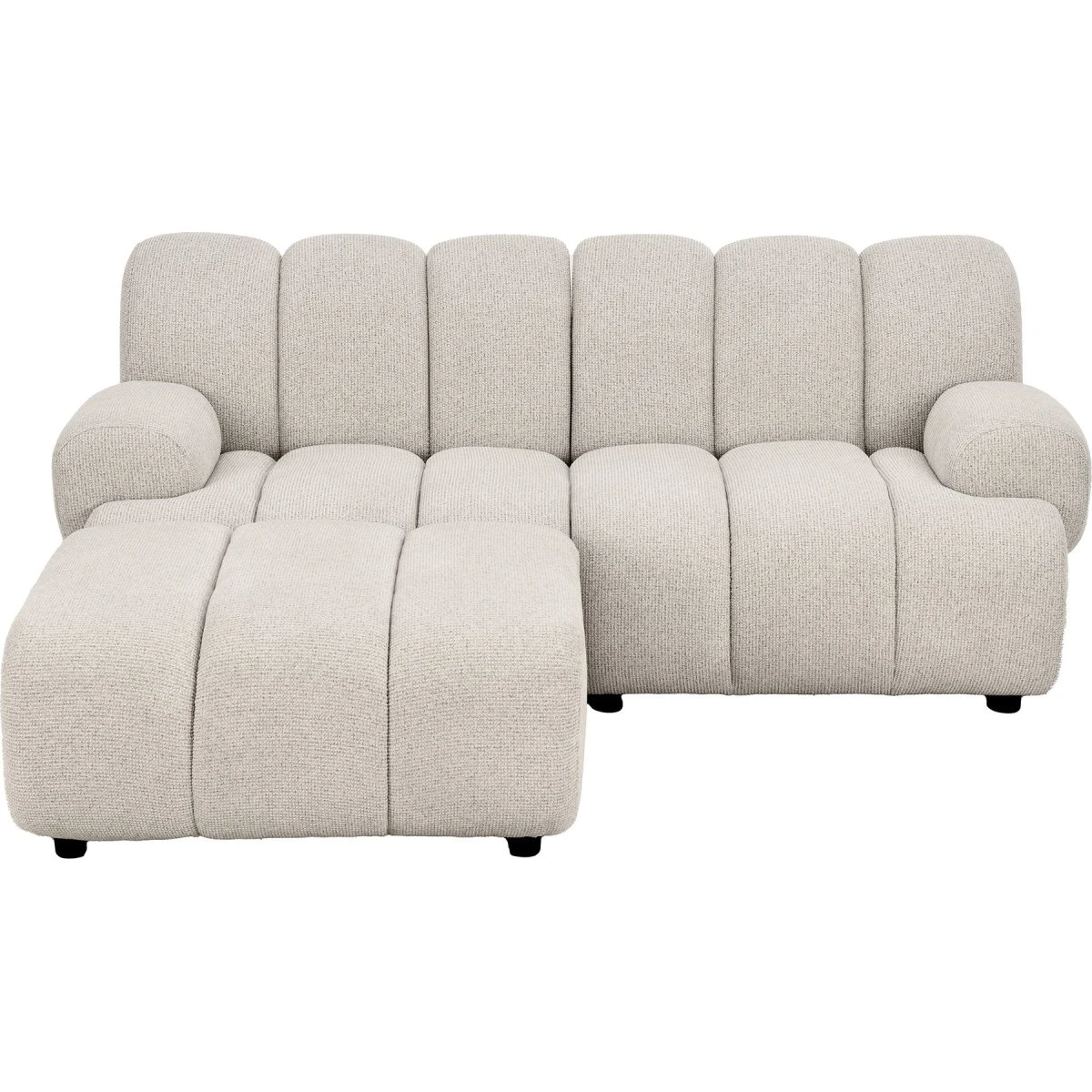 House Nordic Taza 2,5-personers modulsofa m/puf - Sand, venstrevendt