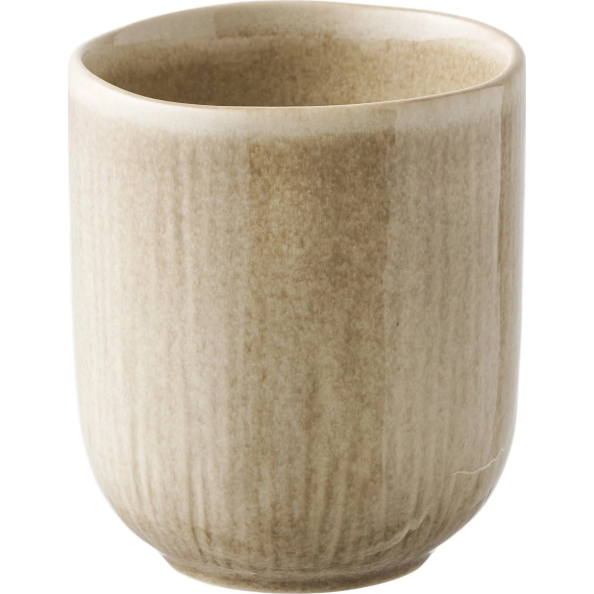 House Nordic Viola Krus i keramik, beige, sæt af 4, ø8x9,5 cm