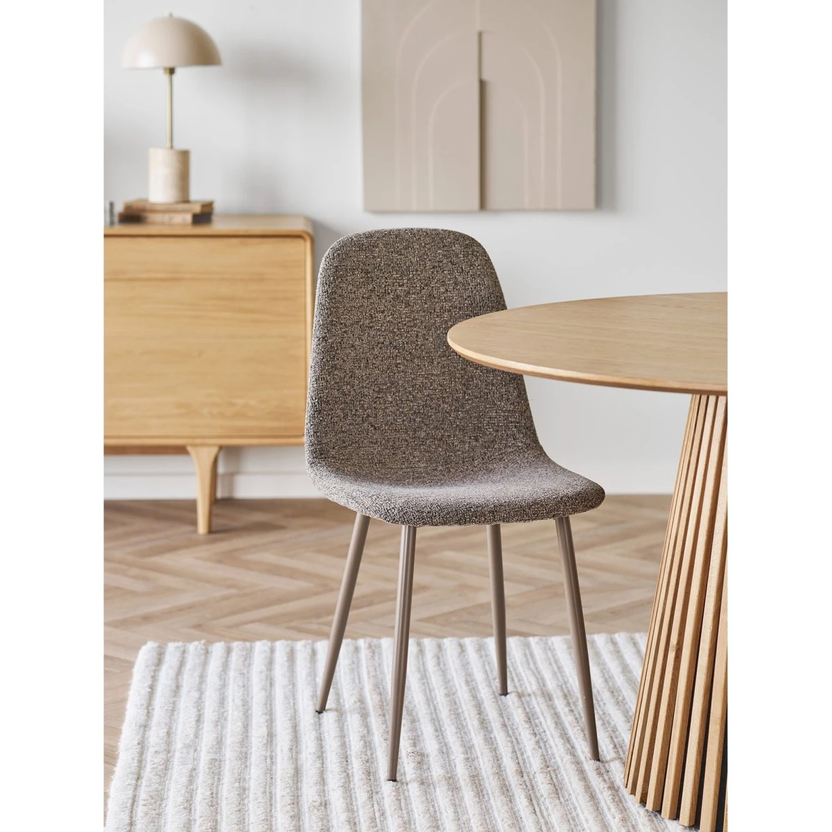 House Nordic Stockholm Spisebordsstole - Lysebrun - Sæt af 2