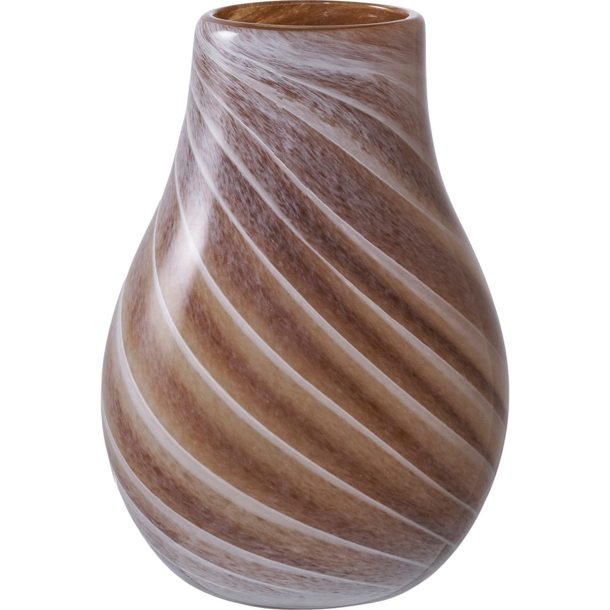 House Nordic Vase i brun glas - ø16x23 cm