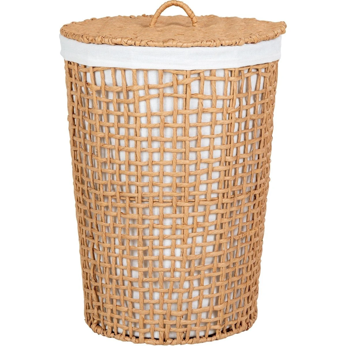 House Nordic Pomal Vasketøjskurv - Lysebrun Ø42 cm