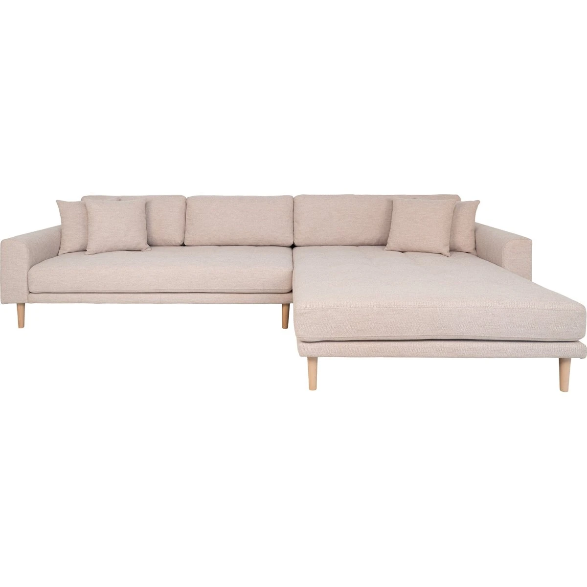 House Nordic Lido Loungesofa - Højrevendt, Sand med træben