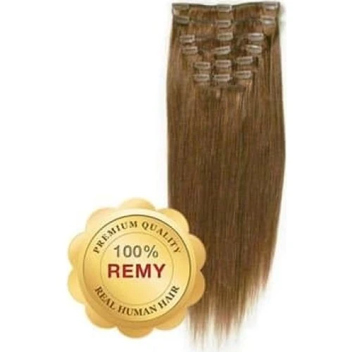 Remy Clip-on Extensions #6 Brun 40 cm