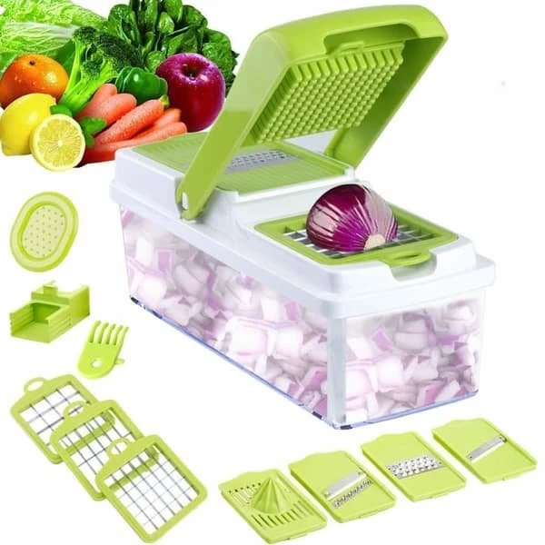 Nicer Dicer Plus Multifunktionelt Mandolinjern - 13 dele