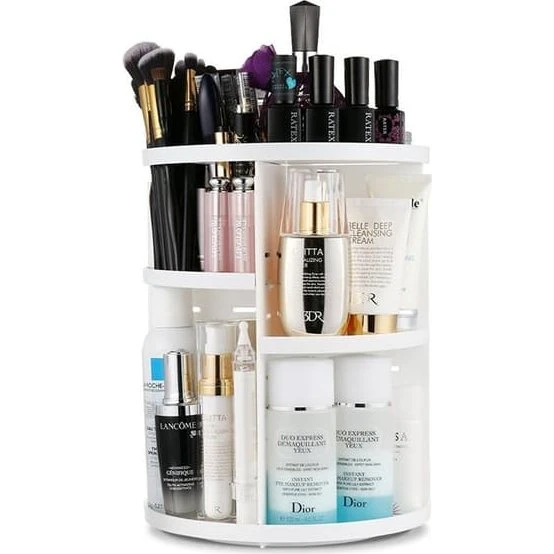 UNIQ 360º Roterende Kosmetik Organizer - Hvid