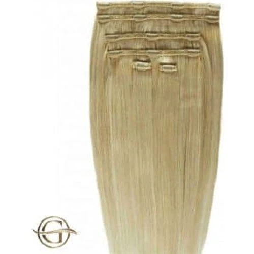 Gold24 Clip-on Hair Extensions #27 Mellemblond 60cm - 7 dele