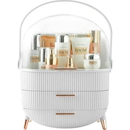 UNIQ Retro Makeup Box Organizer - Hvid