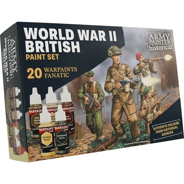 Army Painter Warpaint Fanatic WWII British Paint Set WP8084