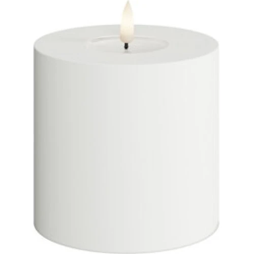 Deluxe Homeart LED Bloklys Hvid 10x10 cm - Udendørs
