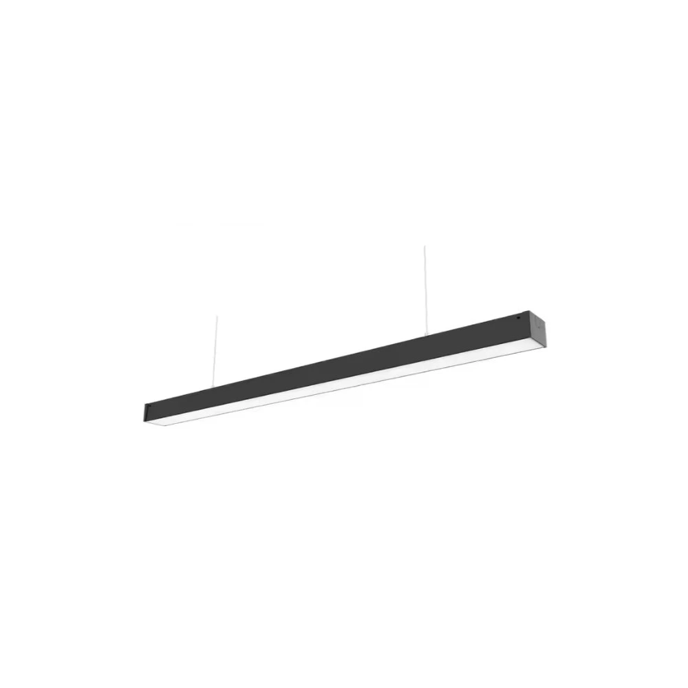 36W LED loftlampe til kontor - Sort, 120 cm, 120 lm/W