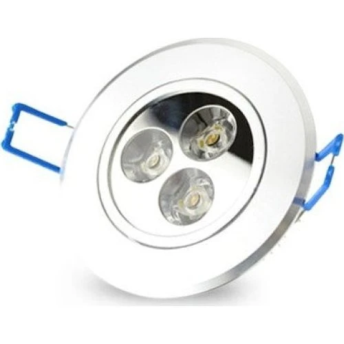 3W Indbygningsspot Ø7-8 cm - Dæmpbar 12V/24V - 4 cm høj