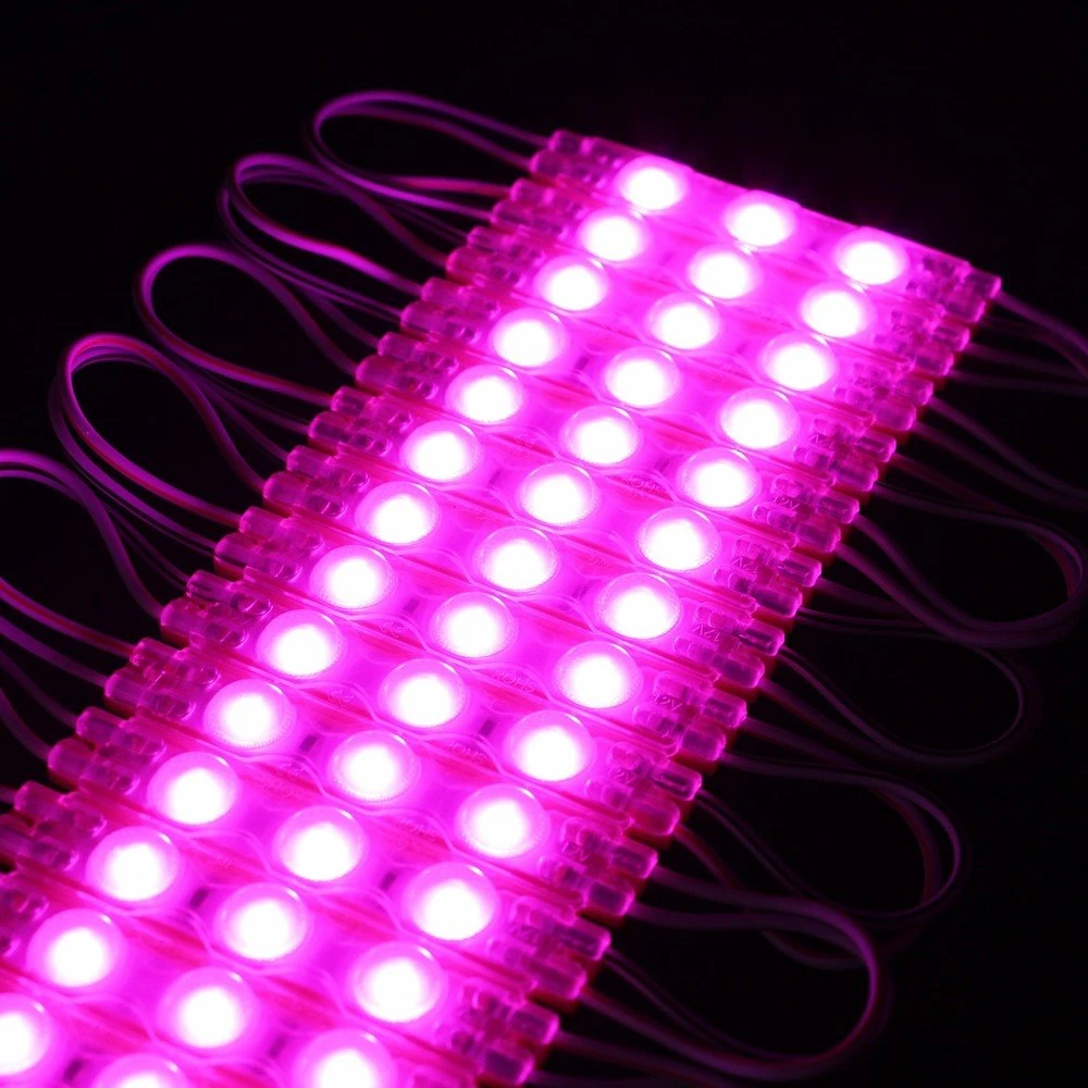 Pink LED Modul 12V DC IP66 1,1W - Vandtæt til skilte og dekoration