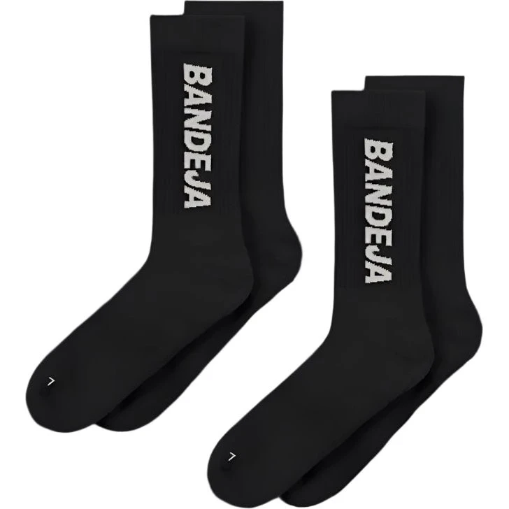 Cuera Bandeja Padel Strømper (2-pak, Black/Sand) - 41-45