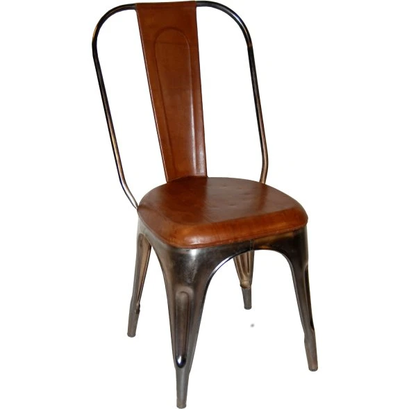 Trademark Living Cafestol med læder - Shiny