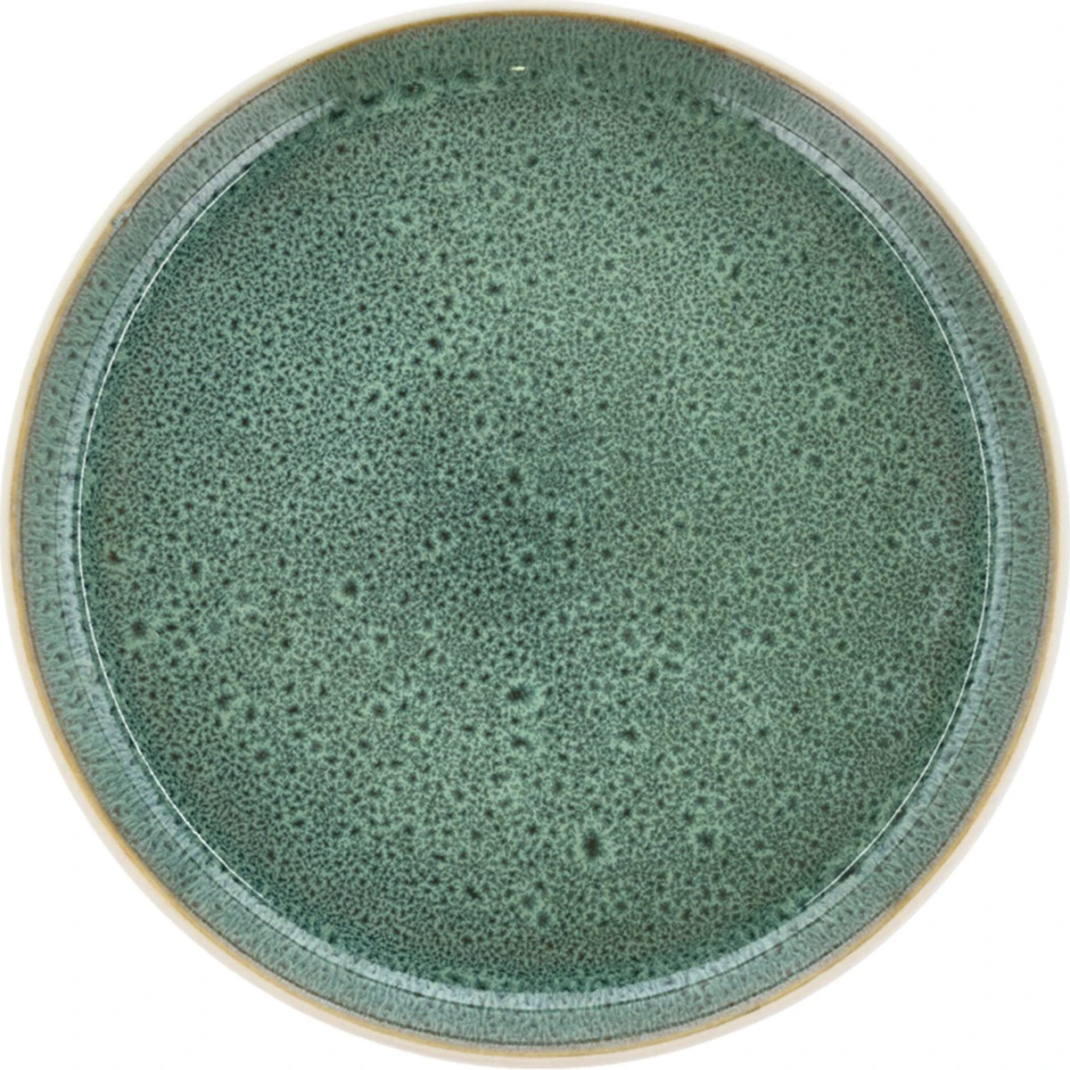 Bitz Bitz Gastro-assiet 21 cm, hvid/grøn