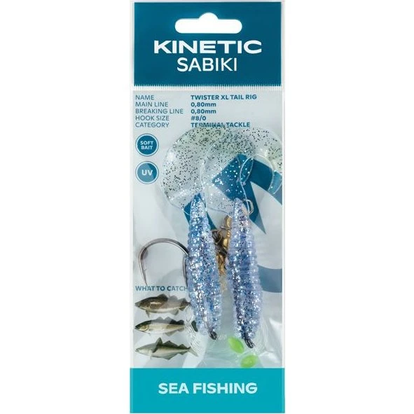 Kinetic Sabiki Twister XL Blue/Silver