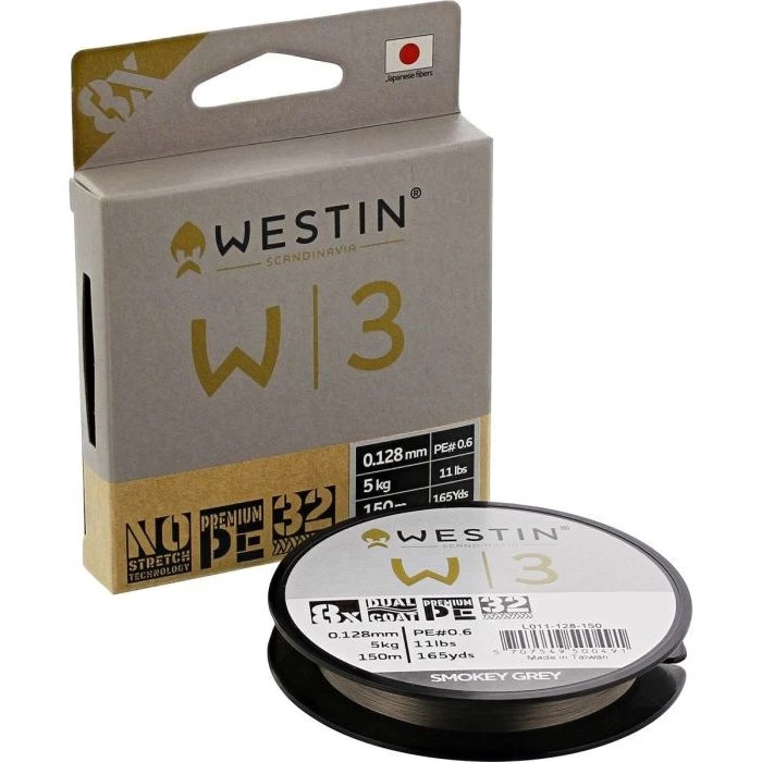 Westin W3 8-Braid Smokey Grey 150m
