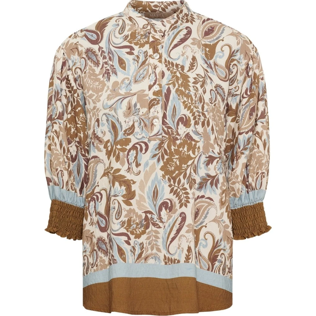 Marta du Chateaux Melisande Bluse - Camello