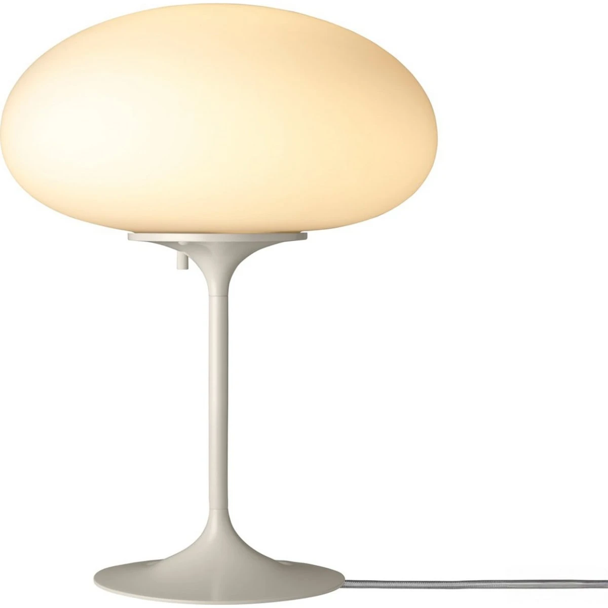 GUBI Stemlite bordlampe - Pebble Grey/Opalglas - 42 cm