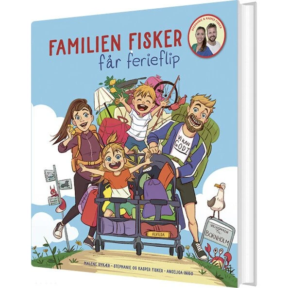 Familien Fisker får ferieflip – børnebog (Hardcover)