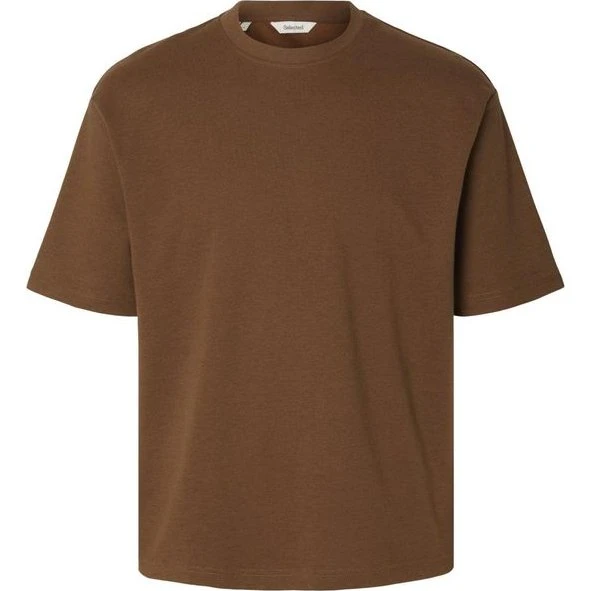 Selected Oscar Loose Fit T-shirt med O-hals