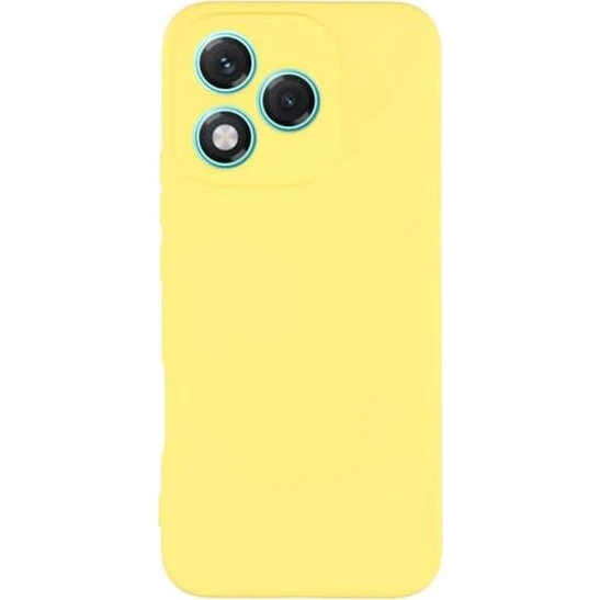 Honor 400 Lite Cover - Blødt gummi med mikrofiberfor - Gul
