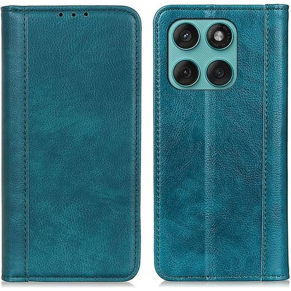 Motorola Edge 60 Fusion 5G Læderetui med Magnet - Grøn