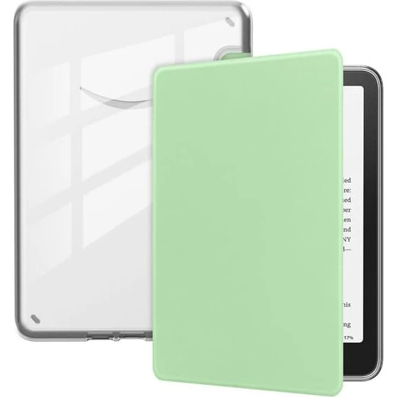 Amazon Kindle Paperwhite (2024) Etui - Vegansk Læder - Matcha-Grøn