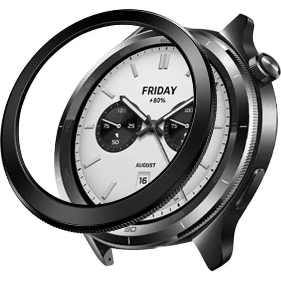 Xiaomi Watch S4 / S3 Beskyttelsesramme - Sort Slim Design