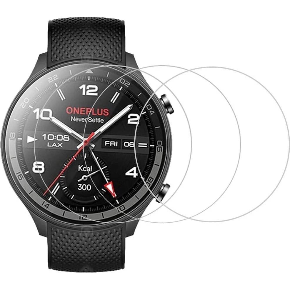 OnePlus Watch 2R Skærmbeskytter - 3-pak Hærdet Glas HD
