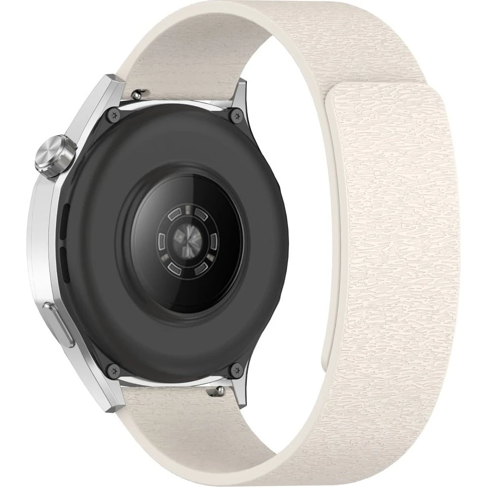 Huawei Watch GT 5 46mm Magnetisk Silikonerem 22mm - Stjernelys