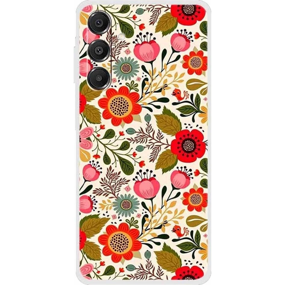 Vibe Samsung Galaxy A16 cover - Farverige Blomster