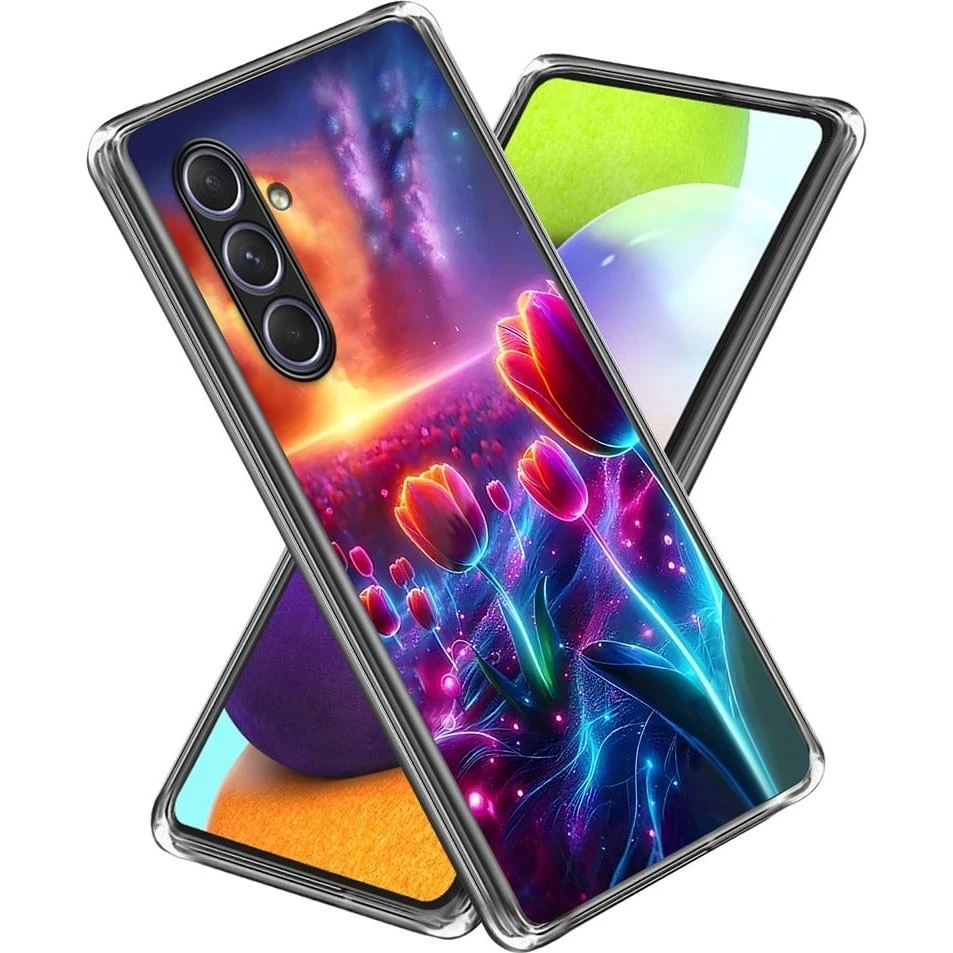 Vibe Samsung Galaxy A55 cover - Blomster Med Blade