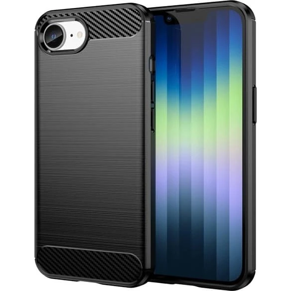 Carbon Flex cover til iPhone 16e - Sort