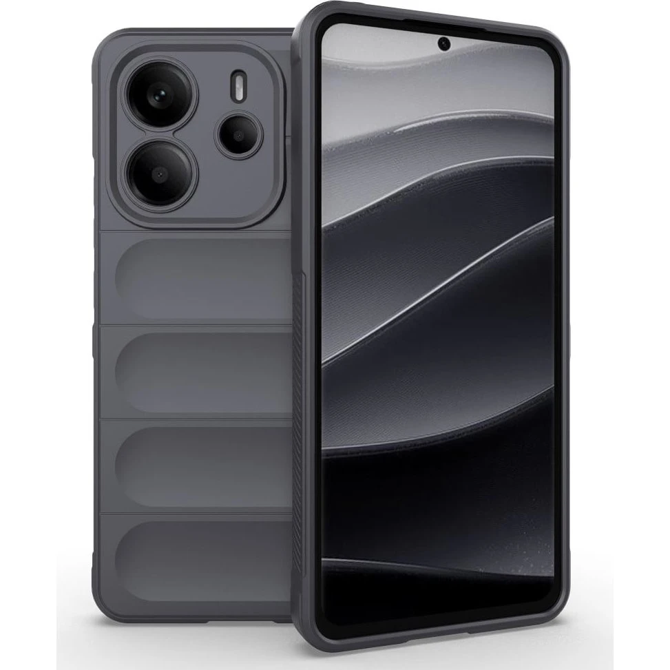 Xiaomi Redmi Note 14 5G Cover - Mørkegrå med blødt greb