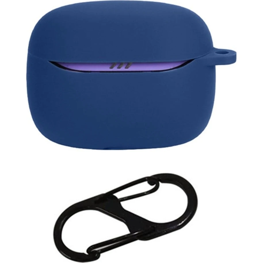 JBL Tune Beam 2 Cover - Blød Silikone med Anti-Lost Spænde - Mørkeblå