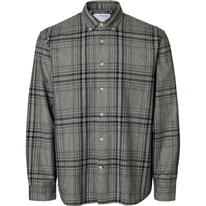 SLHREGNOAH Mix BDWN LS Shirt Camp