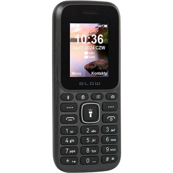 BLOW P18D Trykknaptelefon - Sort med 4,4" skærm og Dual SIM