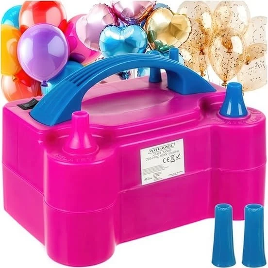 Elektrisk Ballonpumpe 600W med dobbelte dyser