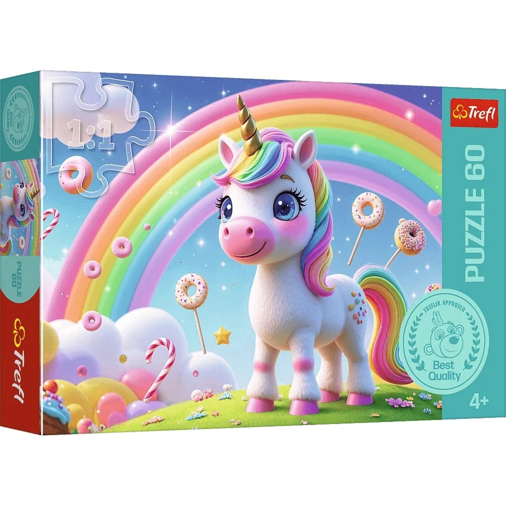 Trefl Candys World puslespil - 60 brikker