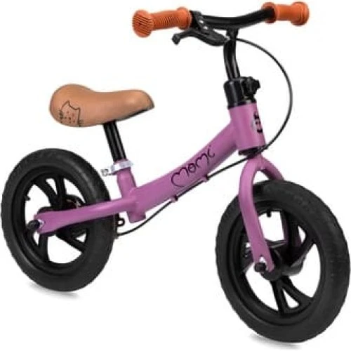 MoMi BREKI Balancecykel med bremse - Lilla - 12''