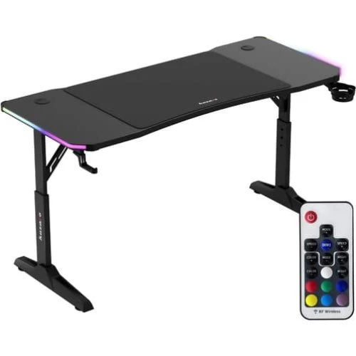 Huzaro Hero 3.6 RGB Gamingbord, 140x60 cm, Justerbart 56-79 cm