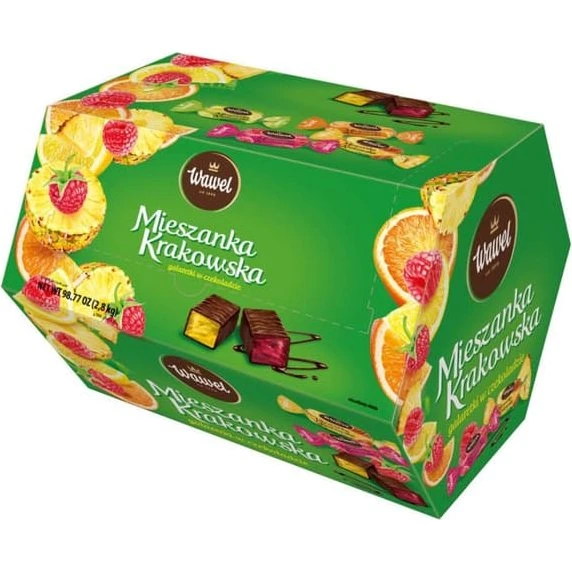 Wawel Krakowska Mix chokoladeovertrukne geléer 2,8 kg
